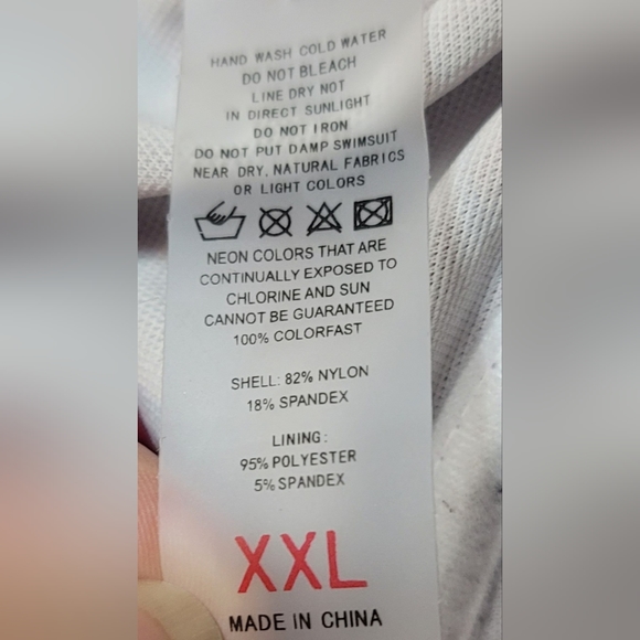 ESPRLIA Womens Lace Crisscross Open Back Tankini Swimsuits with Briefs (US18-20) - Picture 15 of 16